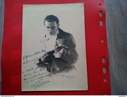 PHOTO DEDICACE A IDENTIFIER ARTISTE OPERA GUY VANIER 1934 STUDIO DU CAPUCINES PARIS - Signiert