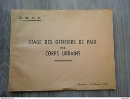 PHOTO STAGE DES OFFICIERS DE PAIX DES CORPS URBAINS POLICE GENDARMES 1953 - Beroepen