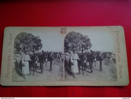 PHOTO STEREO PALESTINE AND SYRIA ANES ET ANIER - Stereoscopic