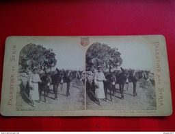 PHOTO STEREO PALESTINE AND SYRIA ANES ET ANIER - Stereo-Photographie