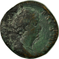 Monnaie, Diva Faustina I, Sesterce, Après 141 AD, Rome, TB, Bronze, RIC:1127 - Les Antonins (96 à 192)
