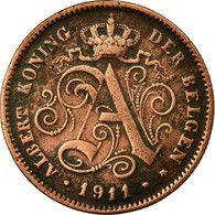 Monnaie, Belgique, Albert I, 2 Centimes, 1911, TB, Cuivre, KM:65 - 2 Cents