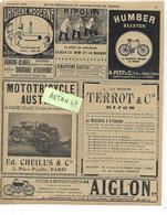Publicité / 91 Levallois A. CLEMENT Voitures BAYARD / Vélos AIGLON HUMBER TERROTMAIN-HILTON  Mototricycle AUSTRAL - 1900 – 1949