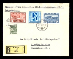 Austria - Registered Sent Letter From Wien To Kierling Bei Wien 23.06. 1937 / 2 Scans - Altri & Non Classificati