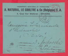 239711 / ANVERS 1929 1.75 F. , E 124 - TRANSPORTS MARITIMES ET TERRESTRES , Machine Stamps (ATM) Belgique Belgium - Otros & Sin Clasificación