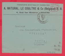 239714 / ANVERS 1929 1.75 F. , E 124 - TRANSPORTS MARITIMES ET TERRESTRES , Machine Stamps (ATM) Belgique Belgium - Otros & Sin Clasificación
