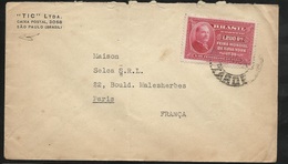 Lettre De Sao Paulo Le 12/07/1940 Avec Le N°354    Pour Paris  B/TB - Covers & Documents