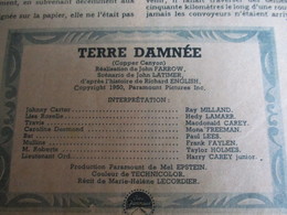 Cinéma/Revue/Mon Film/"Terre Damnée"/Ray MILLAND, Hedy LAMAAR/ Paramount/John FARROW/Dany ROBIN/1952 CIN105 - Andere & Zonder Classificatie