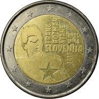 Monnaie, Slovénie, Franc Razman, 100th Anniversary Of Birth, 2 Euro, 2011, SUP - Slovénie