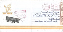 UAE 2004 Sharjah Opened And Resealed Label Instructional Handstamp Meter Registered Cover To Egypt - Covers & Documents