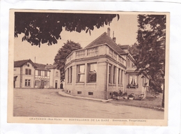 CPA : 15 X 10,7  -  CHATENOIS  -  HOSTELLERIE DE LA GARE  - Herrmann, Propriétaire - Chatenois