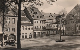 AK Wolkenstein Markt Marktplatz HO Drogerie A Warmbad Wiesenbad Großrückerswalde Marienberg Annaberg Erzgebirge DDR - Wolkenstein