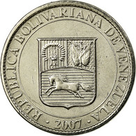 Monnaie, Venezuela, 25 Centimos, 2007, Maracay, SUP, Nickel Plated Steel, KM:91 - Venezuela