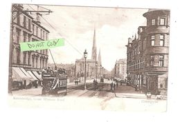 LARGE TRAM TRAMLINES AT KELVINBRIDGE GREAT WESTERN ROAD GLASGOW - Lanarkshire / Glasgow