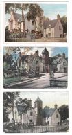 THREE OLD UNUSED POSTCARDS OF STIRLING GUILDHALL GUILD HALL - Stirlingshire