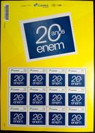 Brazil Personalized Stamp PB Enem 20 Years Education Sheet - Nuovi