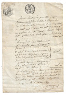 Lettre 1819 Cachet Loi 1816 - Cachets Généralité