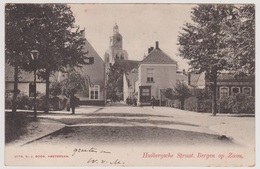 Bergen Op Zoom - Huibergsche Straat Met Volk 1902 - Bergen Op Zoom