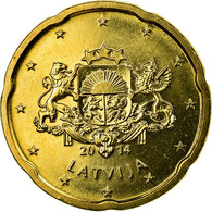 Latvia, 20 Euro Cent, 2014, SUP, Laiton, KM:154 - Latvia