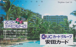 Télécarte Japon / 110-117617 - HAWAII - KAANAPALI - UC BANK CREDIT CARD / Modèle 3 - Japan Phonecard - Site USA 461 - Stamps & Coins