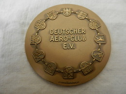 Médaille De Table En Bronze  Deutscher Aéro-club E.V.- Deutschlandflug 1973 - Autres & Non Classés