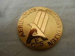 Médaille De Table En Bronze 25 Ans Aéro Club Olten 1972 - Autres & Non Classés