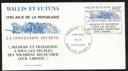 W. Et F. Lettre Illustrée Premier Jour Mata-Utu Le 22/09/1993 P.A. N° 178 An II De La République 1793 La Convention ..TB - Rivoluzione Francese