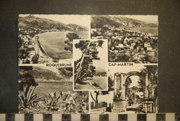 CP, 06, ROQUEBRUNE CAP MARTIN, Diverses Vues ,1959 - Roquebrune-Cap-Martin