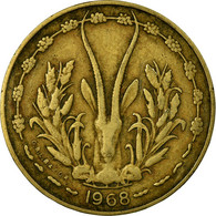 Monnaie, West African States, 10 Francs, 1968, TTB, Aluminum-Nickel-Bronze - Ivory Coast