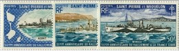 !!! ST PIERRE & MIQUELON N°414/416 SERIE RALLIEMENT A LA FRANCE LIBRE NEUVE LUXE - Nuovi