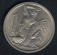 Tschechoslowakei, 1 Koruna 1922, UNC - Tchécoslovaquie