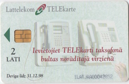 Latvia : 2 Téléphones Publiques Aux Télécartes - Téléphones