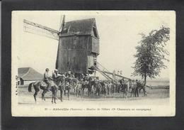 CPA Moulin à Vent Non Circulé Abbeville Militaria - Moulins à Vent