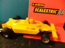 SCALEXTRIC LOTUS JPS MK4 Original EXIN Amarillo, Made In Spain - Circuitos Automóviles