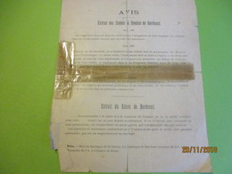 Certificat De Baptéme / Diocése Et Ville De BORDEAUX/ Basilique De Saint Seurin/9 Mars 1899/ 1908                 AEC162 - Religion & Esotericism