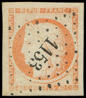 EMISSION DE 1849 - 5    40c. Orange, Obl. PC 1153, Superbe - 1849-1850 Cérès