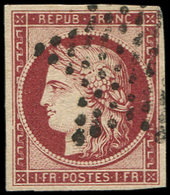 EMISSION DE 1849 - 6     1f. Carmin, Obl. ETOILE, TTB - 1849-1850 Ceres