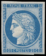 * EMISSION DE 1849 - R4d  25c. Bleu, REIMPRESSION, Frais Et TB - 1849-1850 Ceres