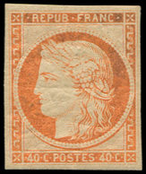 * EMISSION DE 1849 - R5g  40c. Orange, REIMPRESSION, TB - 1849-1850 Cérès