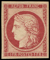 ** EMISSION DE 1849 - R6f   1f. Carmin, REIMPRESSION, Fraîcheur Postale, TB - 1849-1850 Ceres