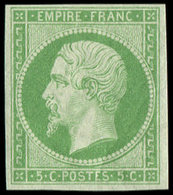 ** EMPIRE NON DENTELE - 12    5c. Vert, Fraîcheur Postale, TTB - 1853-1860 Napoleon III