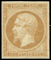 * EMPIRE NON DENTELE - 13Ba 10c. Bistre-brun, T II, Frais Et TB - 1853-1860 Napoléon III.