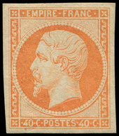 * EMPIRE NON DENTELE - 16   40c. Orange, Frais Et TB. Br - 1853-1860 Napoléon III