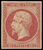 * EMPIRE NON DENTELE - R17h  80c. Carmin, REIMPRESSION, TB. Br - 1853-1860 Napoléon III.