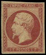 * EMPIRE NON DENTELE - R18d  1f. Carmin, REIMPRESSION, TB - 1853-1860 Napoleone III