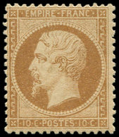 * EMPIRE DENTELE - 21b  10c. Bistre-brun, Très Frais Et TB - 1862 Napoléon III.