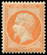 ** EMPIRE DENTELE - 23   40c. Orange, Fraîcheur Postale, TTB - 1862 Napoléon III