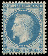 ** EMPIRE LAURE - 29A  20c. Bleu, T I, Très Frais Et TTB - 1863-1870 Napoléon III Lauré