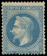 * EMPIRE LAURE - 29Bb 20c. Bleu, T II, "A LA CORNE", RR En Neuf, TB, Certif. Calves - 1863-1870 Napoléon III. Laure