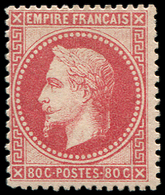 * EMPIRE LAURE - 32   80c. Rose, Une Dent Lég. écourtée, Sinon TB. Br - 1863-1870 Napoleone III Con Gli Allori